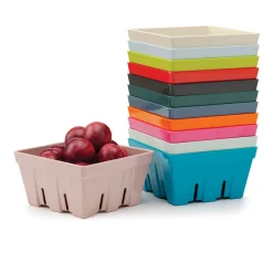 Zeal 19cm Melamine Berry Box & Colander - Lime