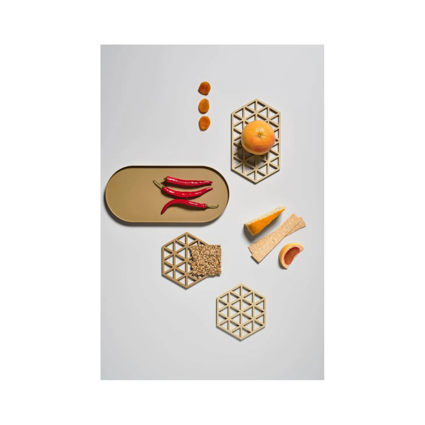 Zone Denmark Triangles Silicone Trivet - Warm Sand
