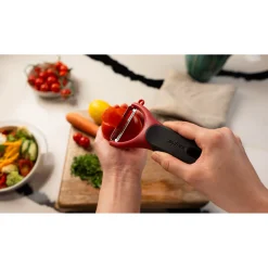 Zyliss Eco Handle Y Soft Skin Peeler - Red